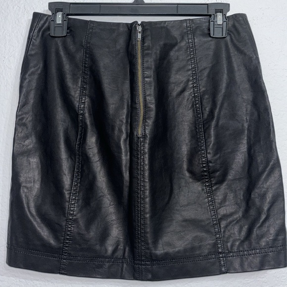 Free People Leather Mini Skirt - Picture 5 of 9